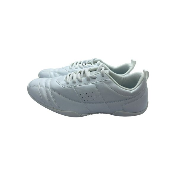 Women Spring White Sneakers Lace Up Trainers Comfort Flat Dancing Shoes - Picture 3 of 5